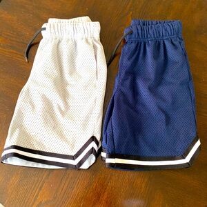 Kids Mesh Shorts Set - Navy and gray